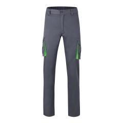 Pantaloni de lucru  slim fit Stretch inisex bicolori 103024S Velilla -Grey/Lime Green - 08/25-34