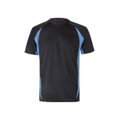 Tricou tehnic bicolor 105501 Velilla -Black/Sky Blue - 00/05-S