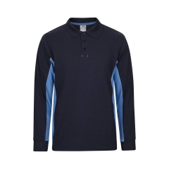 Tricou polo unisex bicolor LS 105514 Velilla-NAVY BLUE/SKY BLUE - 61/05-XS