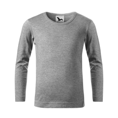 Tricou copii Fit- T LS 121 Malfini-Gri Inchis-12-110 cm/4 ani