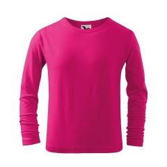 Tricou copii Fit- T LS 121 Malfini-Roz zmeura-63-158 cm/12 ani