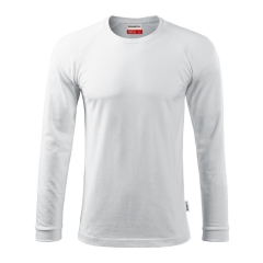 Tricou cu maneca lunga unisex Street LS 130 Rimeck Malfini-Alb-00-S