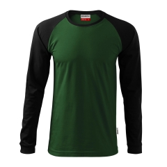 Tricou cu maneca lunga unisex Street LS 130 Rimeck Malfini-Verde sticla-06-S
