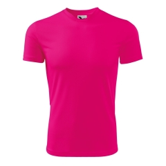 Tricou copii Fantasy 147 Malfini-Roz neon-89-146 cm/10 ani