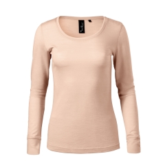 Tricou dama cu maneca lunga Merino Rise LS 160 Malfini Premium-Cameo-C5-S