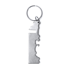 Breloc BREBEL din metal pentru chei - NEGRU