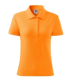 Tricou dama polo Cotton 213 Malfini-Tangerine orange-A2-XS