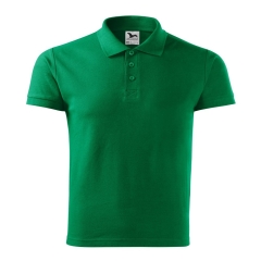 Tricou barbati polo Cotton Heavy 215 Malfini-Verde mediu-16-M