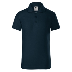 Tricou copii Pique Polo 222 Malfini-Albastru marin-02 -110 cm/4 ani
