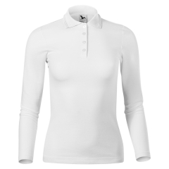Tricou dama Pique Polo LS 231 Malfini-Alb-00-XS