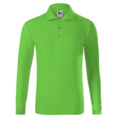 Tricou copii polo PIQUE POLO LS 241 Malfini-Verde mar-92-122 cm/6 ani