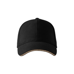 Sapca Sandwich  306 6P Malfini-Negru-01