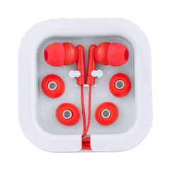 Căști buton Aoki wireless pentru muzică - ROȘU