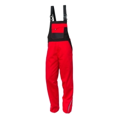 Pantaloni de lucru cu pieptar Colorado 35B7 Renania-Rosu-XS