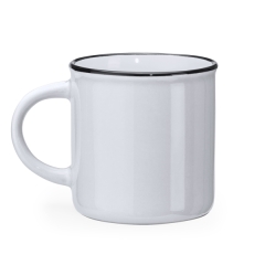 Cană JACK din ceramică pentru băuturi calde - ALB/ALB