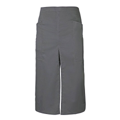 Sort lung profesional din tercot cu slit frontal si buzunare laterale 404209 Velilla -Grey-08