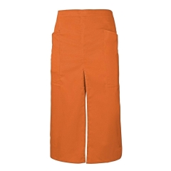 Sort lung profesional din tercot cu slit frontal si buzunare laterale 404209 Velilla -Orange-16