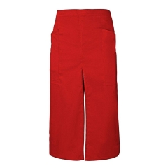 Sort lung profesional din tercot cu slit frontal si buzunare laterale 404209 Velilla -Coral Red-24