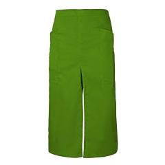 Sort lung profesional din tercot cu slit frontal si buzunare laterale 404209 Velilla -Lime Green-25