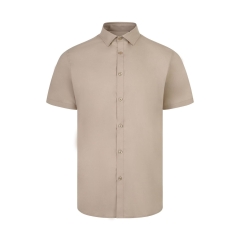 Camasa barbati Stretch cu maneci scurte, densitate 115gr/mp, 405016S Velilla -Light Beige-47-S