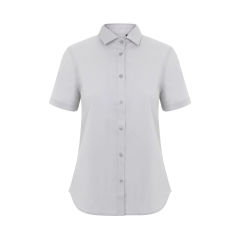 Camasa dama Stretch cu maneci scurte, densitate 115gr/mp, 405016S Velilla-Ice Grey-58-XS