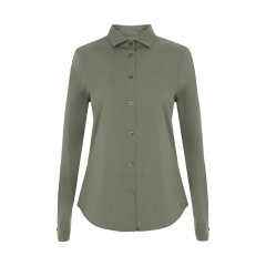 Camasa dama Stretch cu maneci lungi, densitate 115 gr/mp, 405019S Velilla-Light Olive Green -35-XS