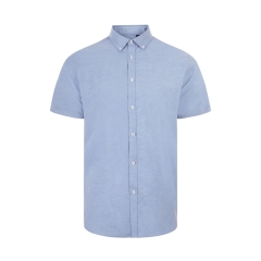 Camasa barbati Stretch Oxford cu maneci scurte 405024S Velilla-Sky Blue-05-S