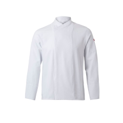 Jacheta de bucatar din microfibra cu maneca scurta si insertii Coolmax 405210 Velilla-White-07-XS