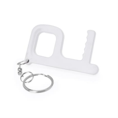 Breloc Dalton din metal pentru chei - ALB