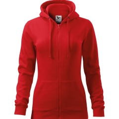 Hanorac dama Trendy Zipper 411 Malfini-XS-Rosu-07