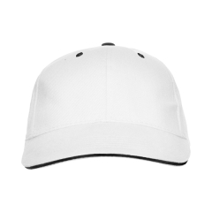Șapcă Panel unisex cu design modern - ALB
