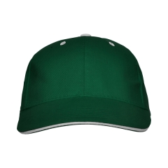 Șapcă Panel unisex cu design modern - VERDE STICLĂ