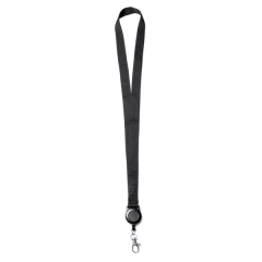 Șnur lanyard Sumba pentru legitimații - NEGRU