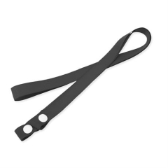 Șnur textil Lasse pentru acces și ecuson - NEGRU