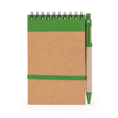 Blocnotes Lien cu foi liniație - VERDE TEI
