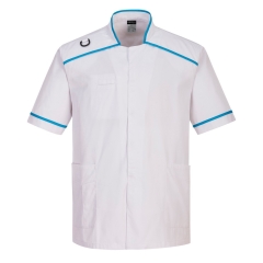Tunica medicala barbati C821 Portwest-Alb/aqua-S