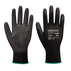 Manusi protectie PU Palm A120 Portwest-Negru-XXS