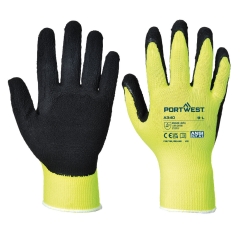 Manusi de protectie impregnate cu spuma de latex A340 Portwest-Galben-XXXS