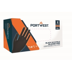 Manusi de unica folosinta A930 Portwest-Negru-S