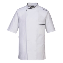 Jacheta bucatar Surrey Chefs S/S C735 Portwest-Alb-S