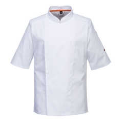  Jacheta bucatar MeshAir S/S C738  Portwest-Alb-S