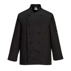 Jacheta bucatar Somerset Chefs C834 Portwest-Negru-XS