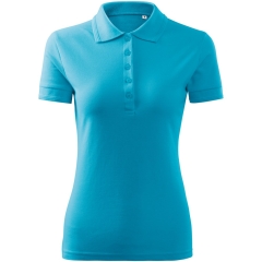 Tricou dama polo Pique Polo Free F10 Malfini-Turcoaz-44-S