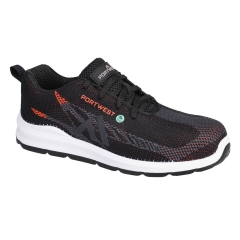 Pantofi sport de protectie Eco Fly FC06 S1PS SR FO Portwest-Negru/Rosu-40