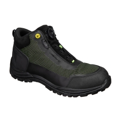 Ghete sport de protectie Grinder FE04 S3S ESD SR FO Portwest-Negru/Verde-37