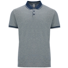 Tricou polo Bowie bărbați - BLEUMARIN MELANJ