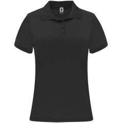 Tricou polo Monzha damă - NEGRU