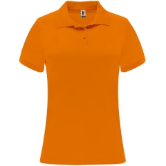 Tricou polo Monzha damă - ALB