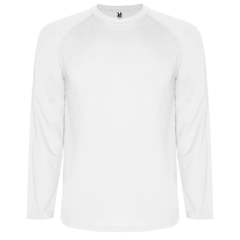 Tricou MonteCarlo bărbați cu mânecă lungă - ALB