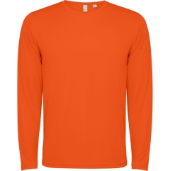 Tricou cu mânecă lungă Estoril unisex - PORTOCALIU FOC